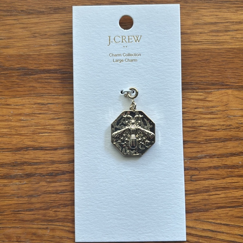 Gold Bee Pendant Charm by JCrew new